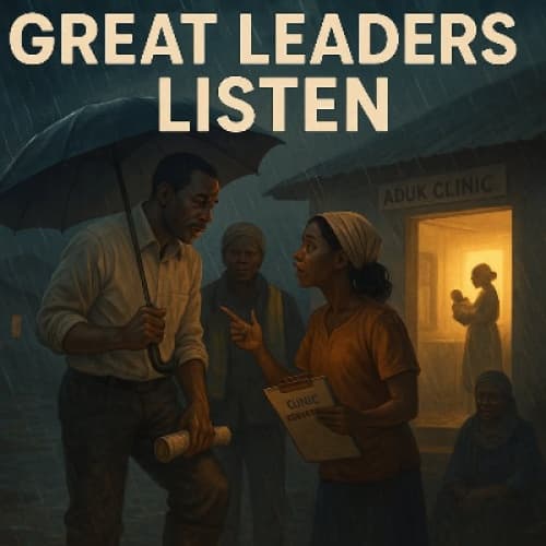 Great Leaders Listen