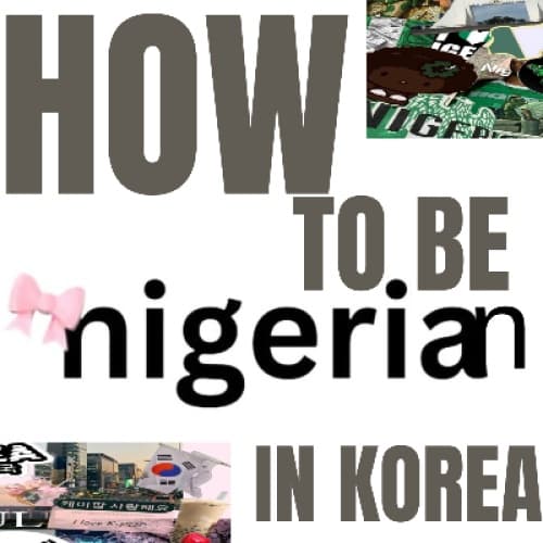 How to be a Nigerian in Korea