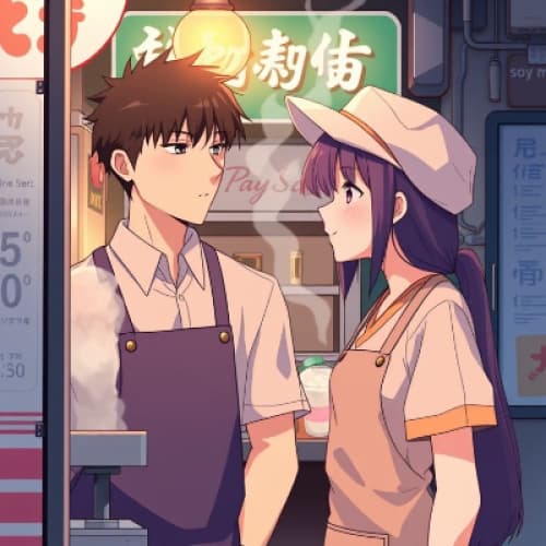 An eighteen-year-old working in a soymilk shop