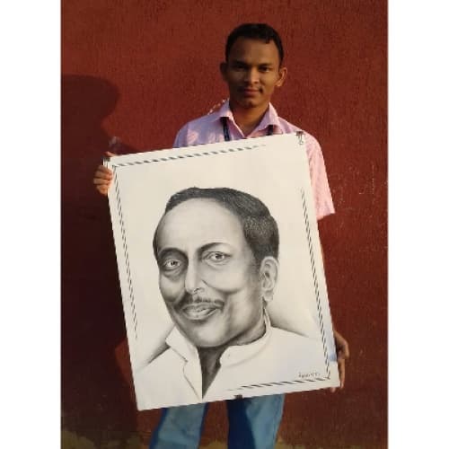 Jyotiranjan Gudia’s Portrait of Late Pradyumna Bal