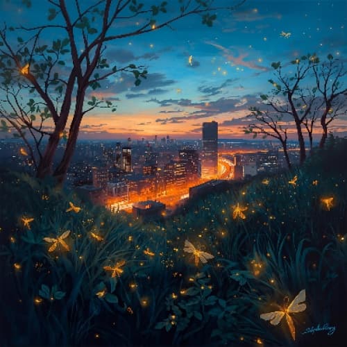 Fireflies and City Lights: