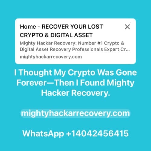 BITCOIN RECOVERY EXPERT/Europe’s Most Trusted Recovery Expert mightyhackarrecovery dot com +.1.4.0.4.2.4.5.6.4.1.5 Mighty Hackar Recovery