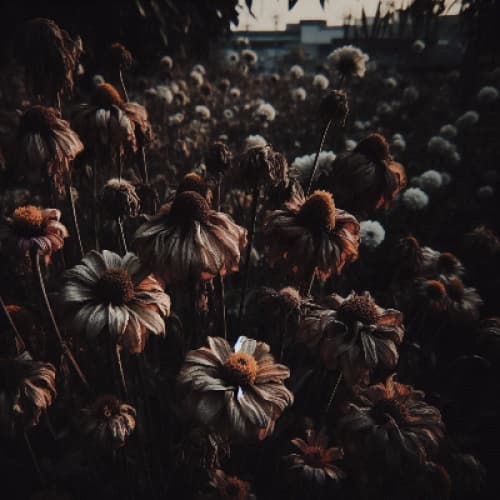 Withered flowers